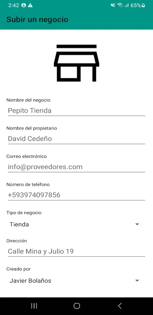 Captura de pantalla de AJELIST