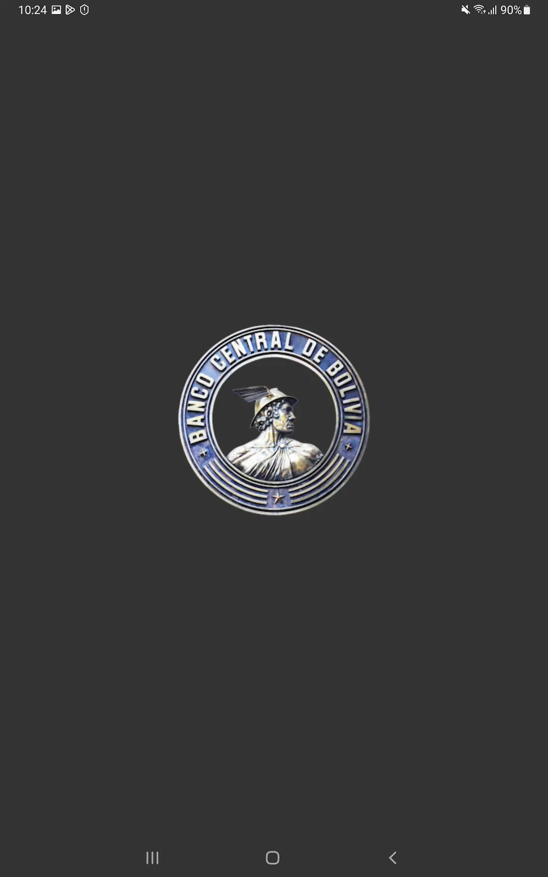 Captura de pantalla de Banco Central de Bolivia