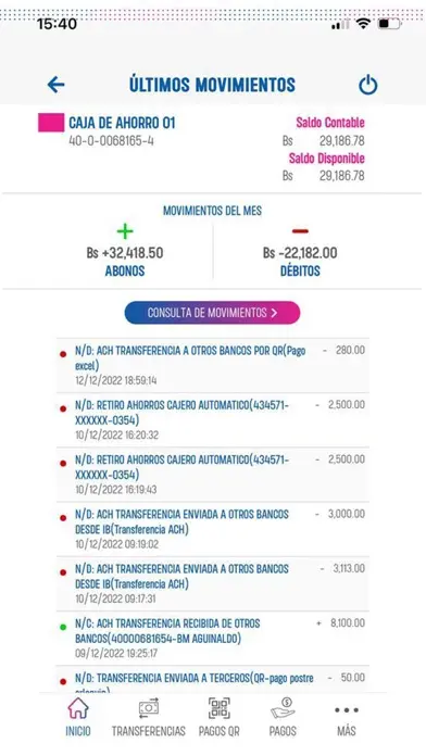 Captura de pantalla de Banco FIE (FIE Móvil)