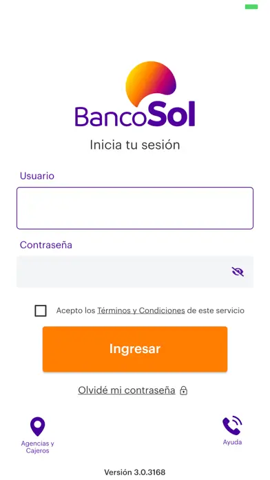 Captura de pantalla de BancoSol (appSol)