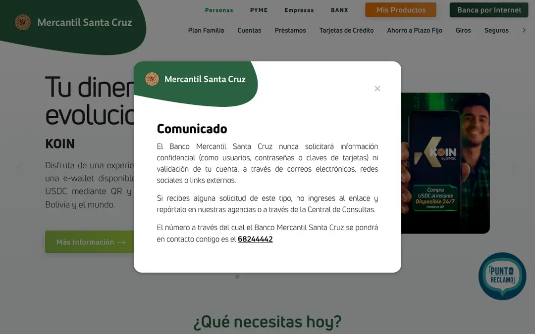 Captura de pantalla de BMSC Móvil