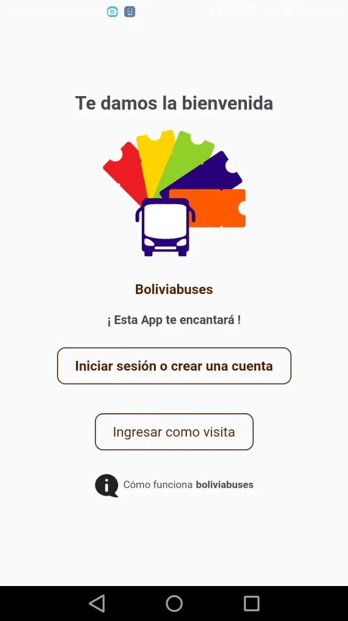 Captura de pantalla de Bolivia Buses