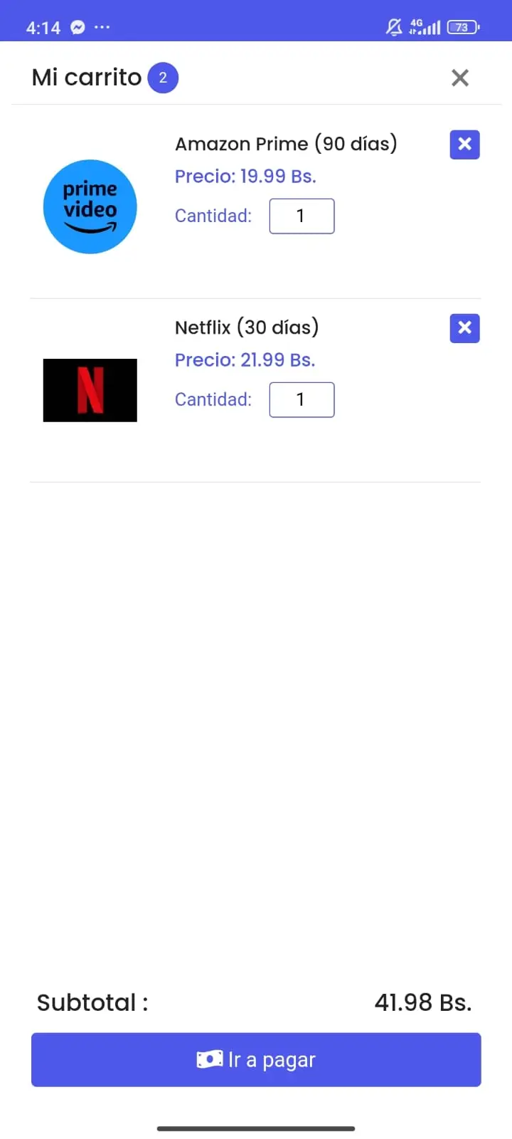 Captura de pantalla de Bolivia Streaming
