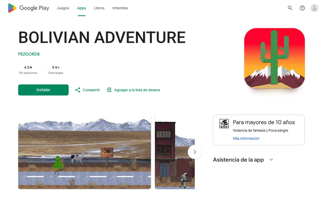 Captura de pantalla de Bolivian Adventure