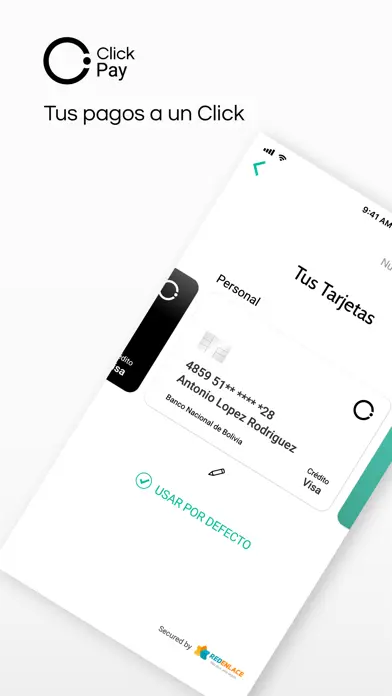 Captura de pantalla de Click Pay