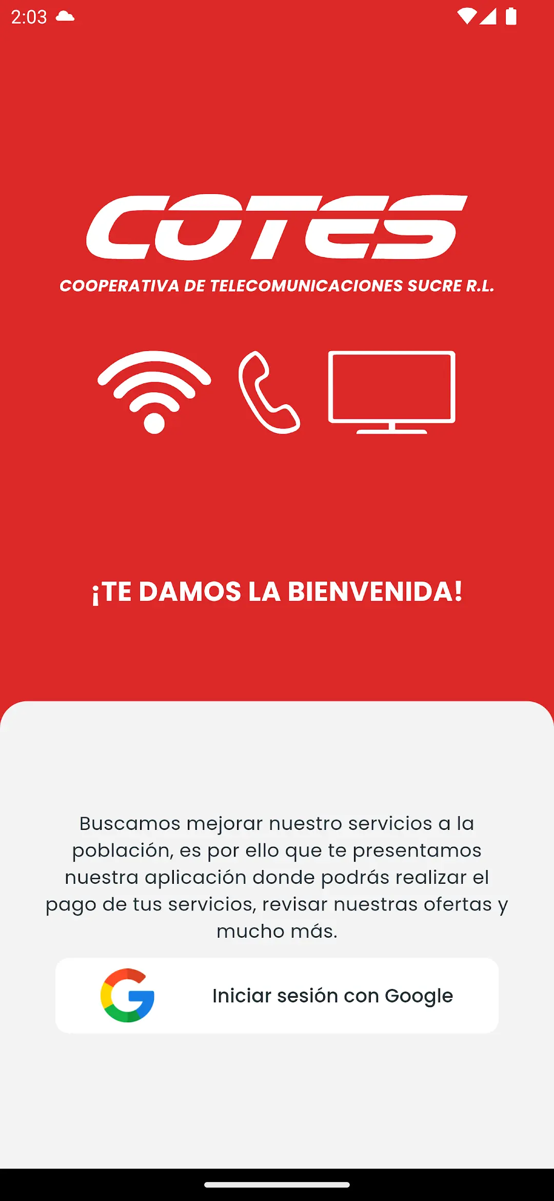 Captura de pantalla de COTES