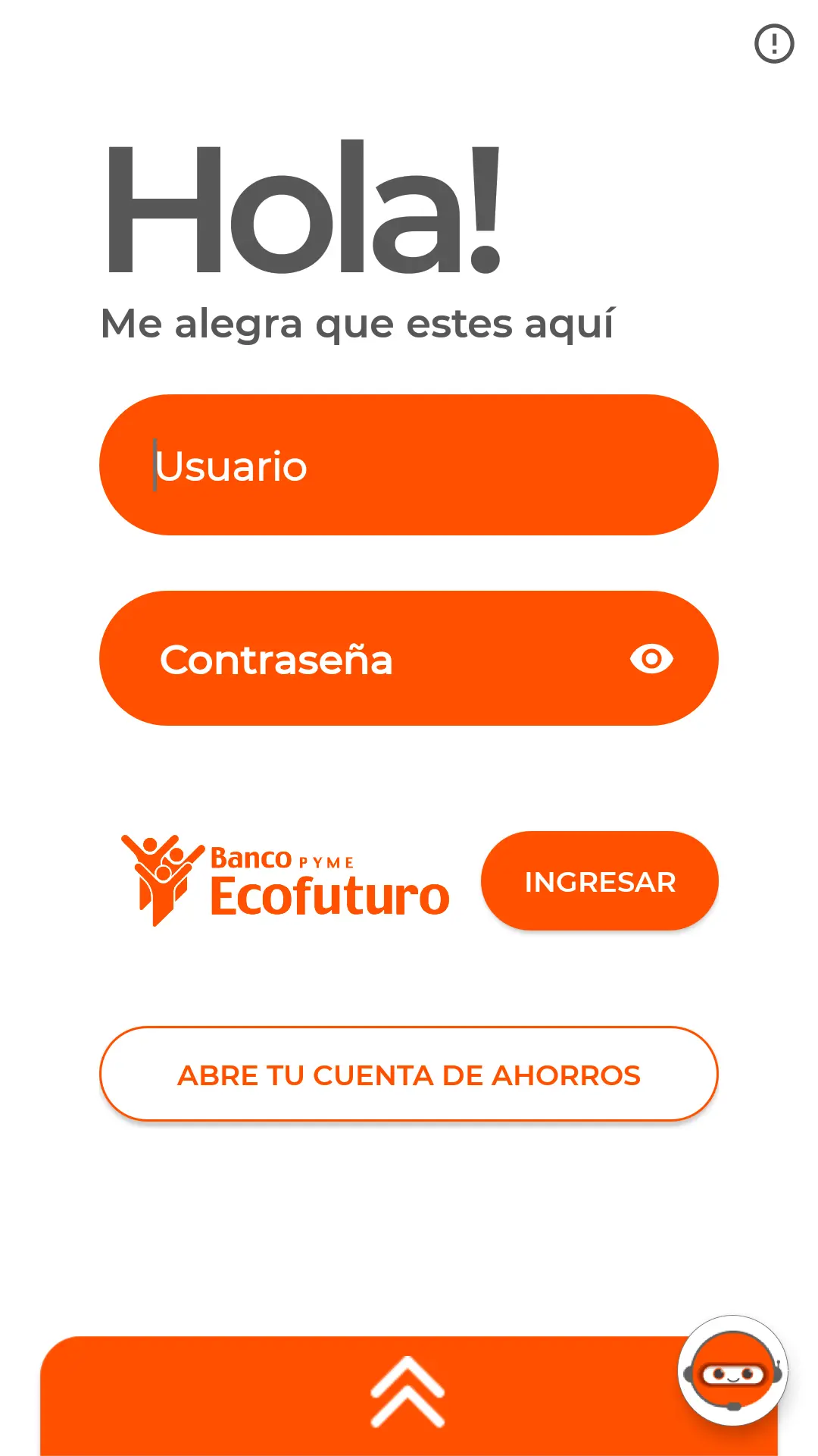 Captura de pantalla de econet (Banco Ecofuturo)