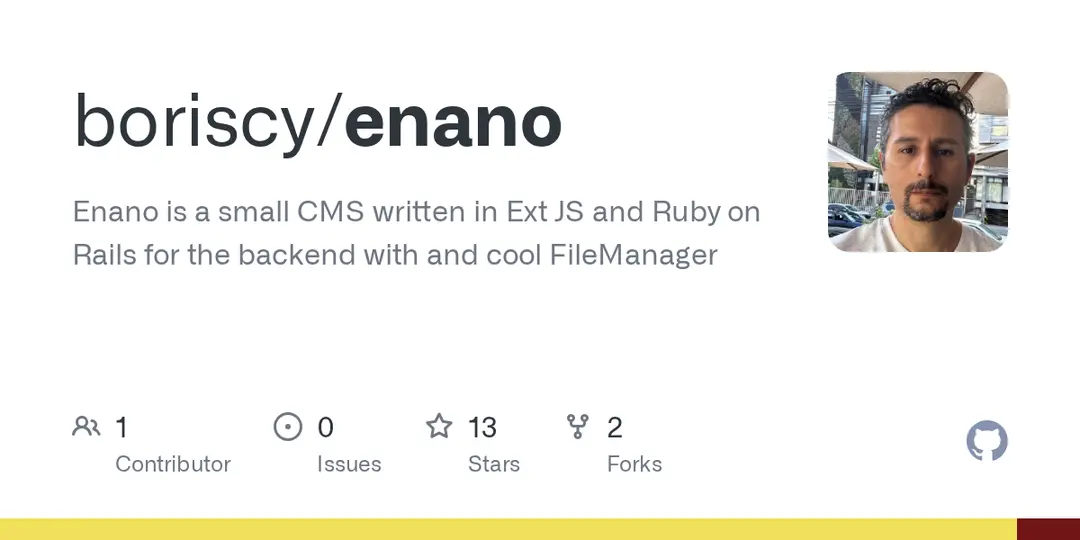 Captura de pantalla de Enano CMS