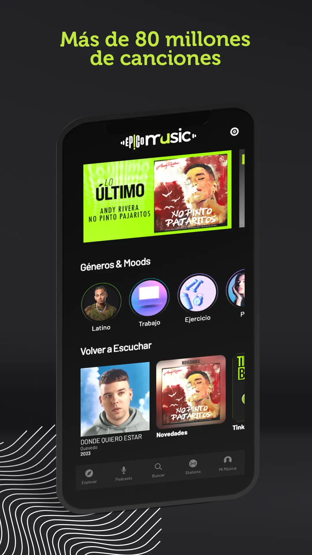 Captura de pantalla de Epico Music