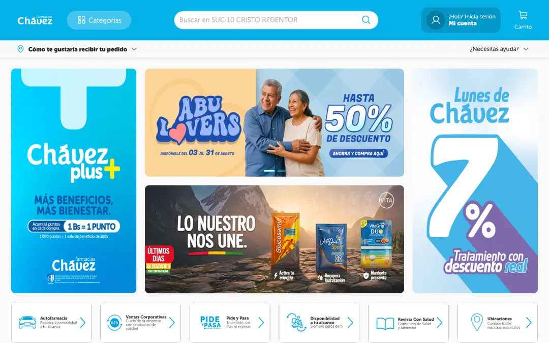 Captura de pantalla de Farmacias Chávez (app)