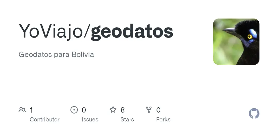 Captura de pantalla de Geodatos Bolivia (R)