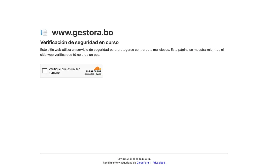Captura de pantalla de Gestora Renta Dignidad - SIP