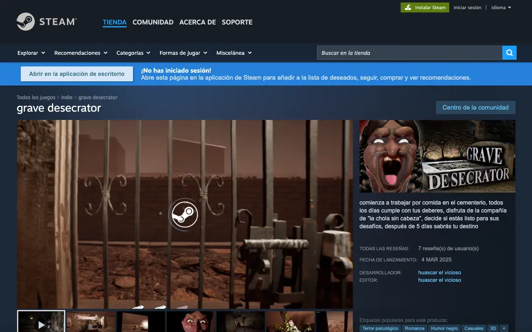 Captura de pantalla de Grave Desecrator