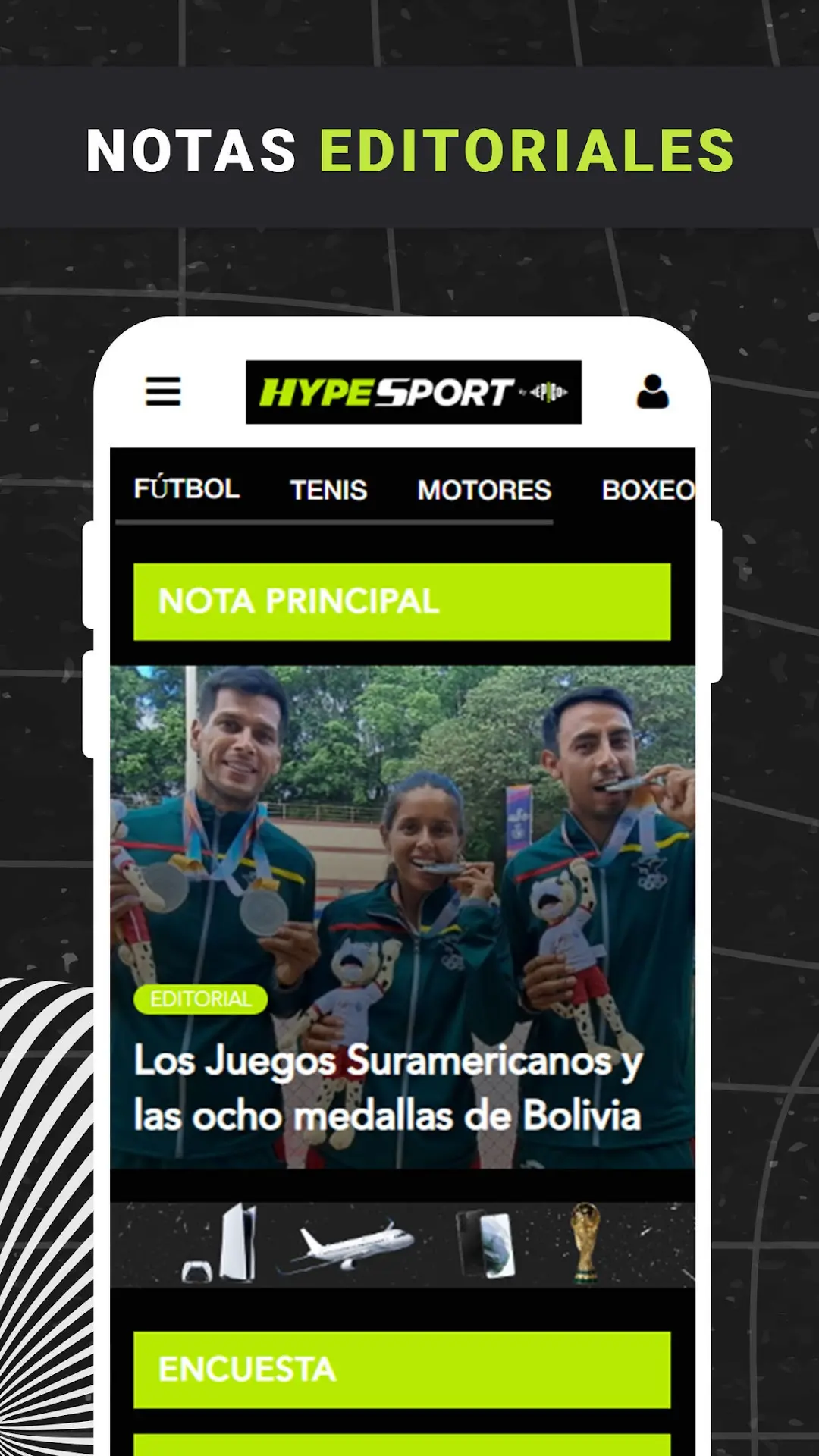 Captura de pantalla de Hype Sports
