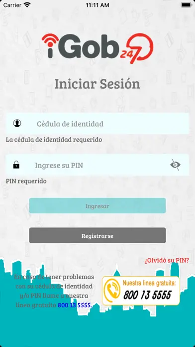 Captura de pantalla de iGob 24/7