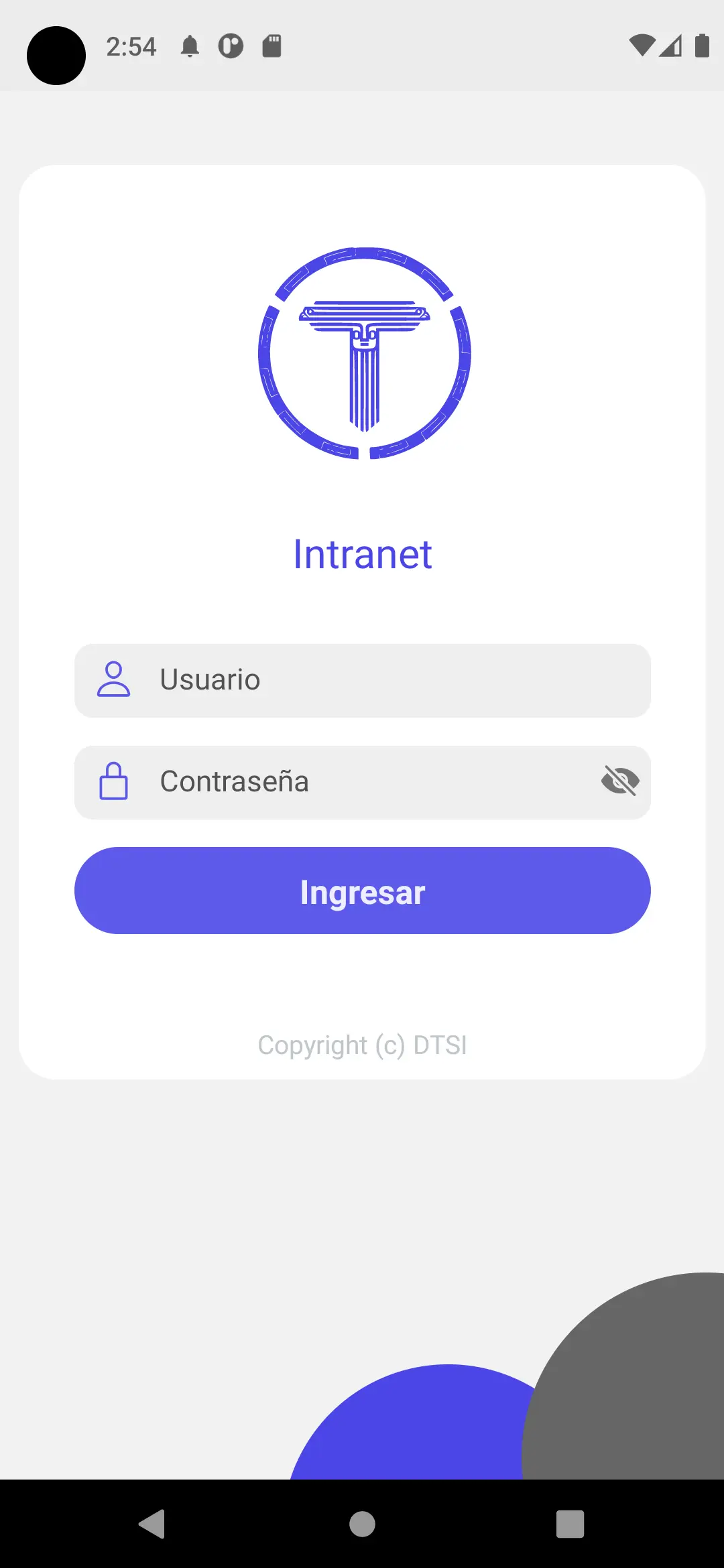 Captura de pantalla de Intranet