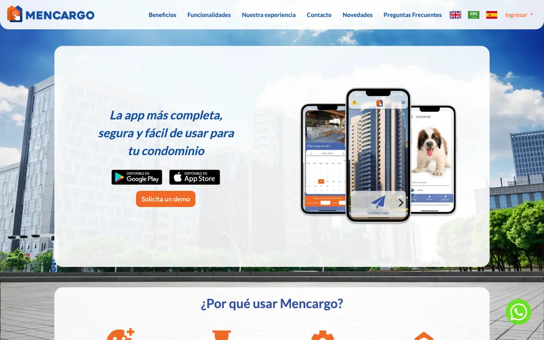 Captura de pantalla de Mencargo