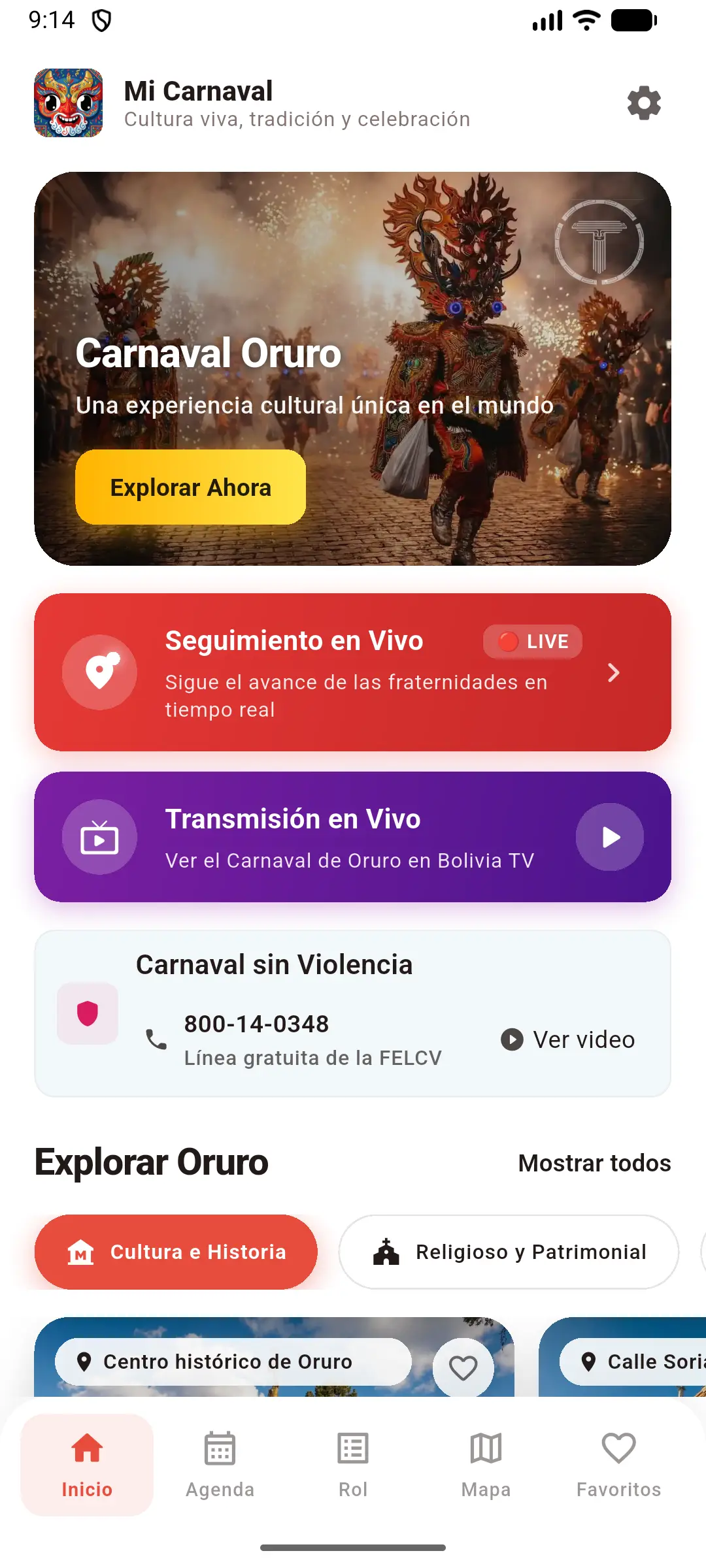 Captura de pantalla de Mi Carnaval