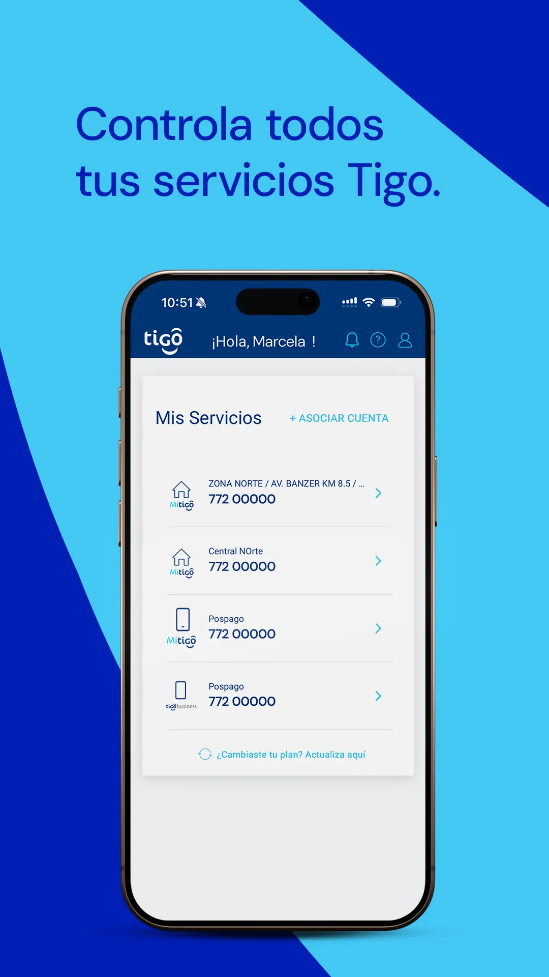 Captura de pantalla de Mi Tigo Bolivia