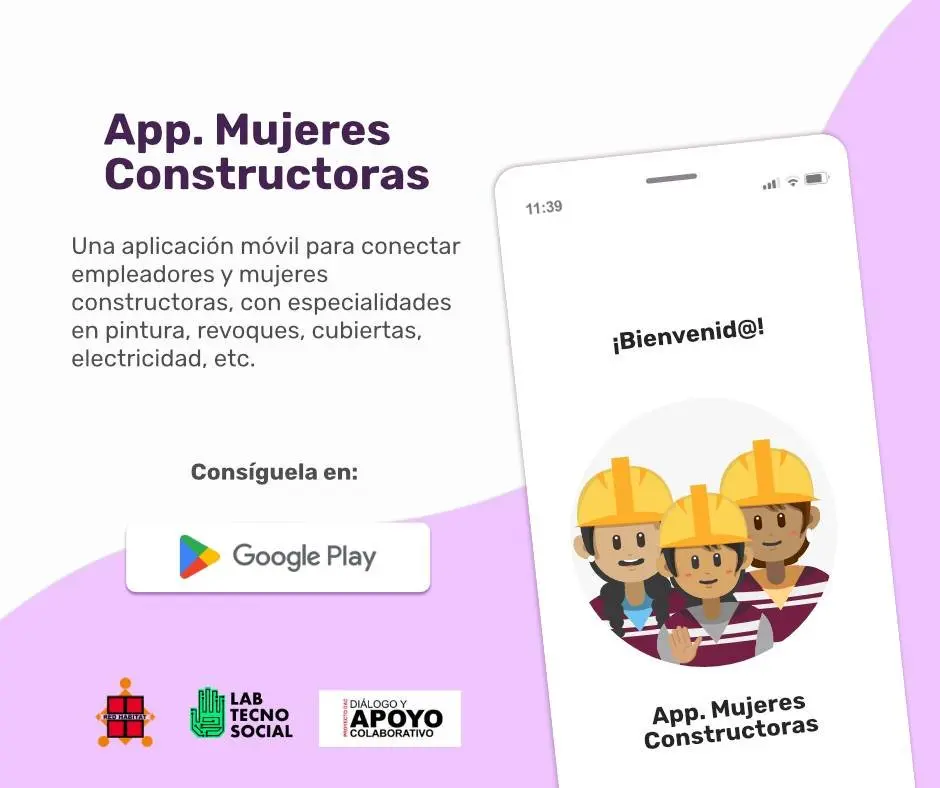 Captura de pantalla de Mujeres Constructoras