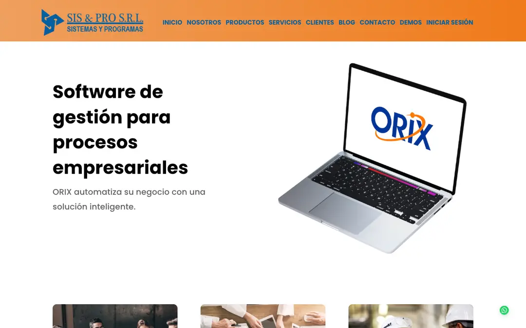 Captura de pantalla de ORIX