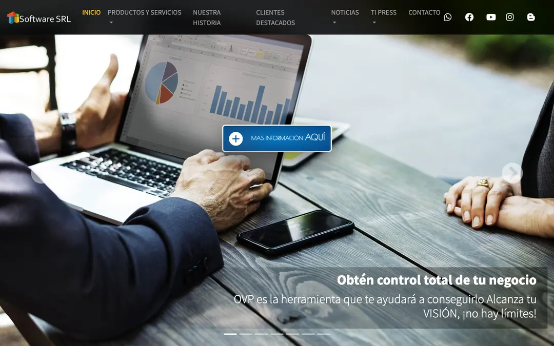 Captura de pantalla de OVP (Oficina Virtual Privada)