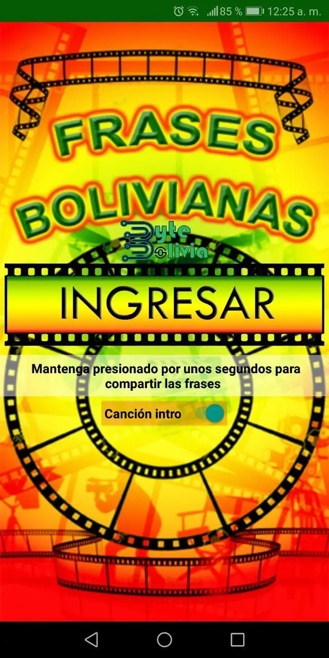 Captura de pantalla de Pelifrases Bolivianas