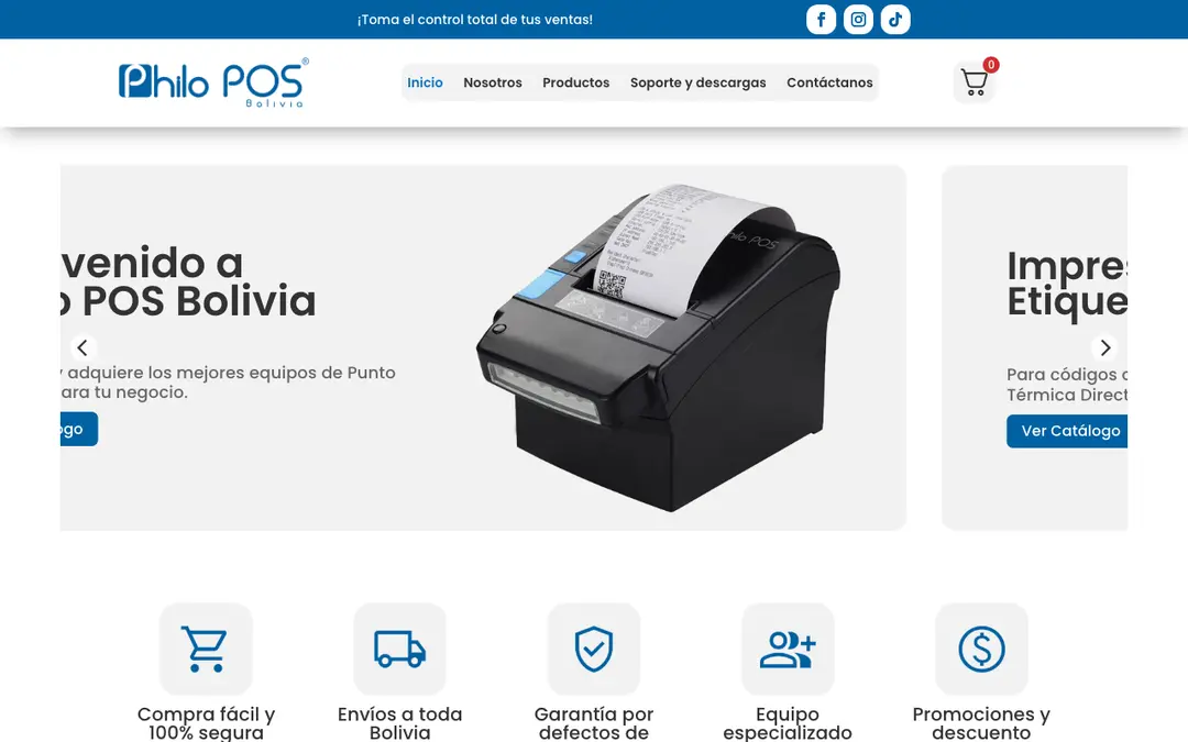 Captura de pantalla de Philo POS