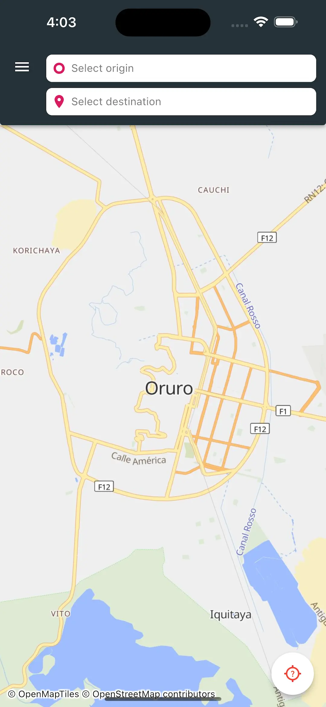 Captura de pantalla de Quirqui Rutas