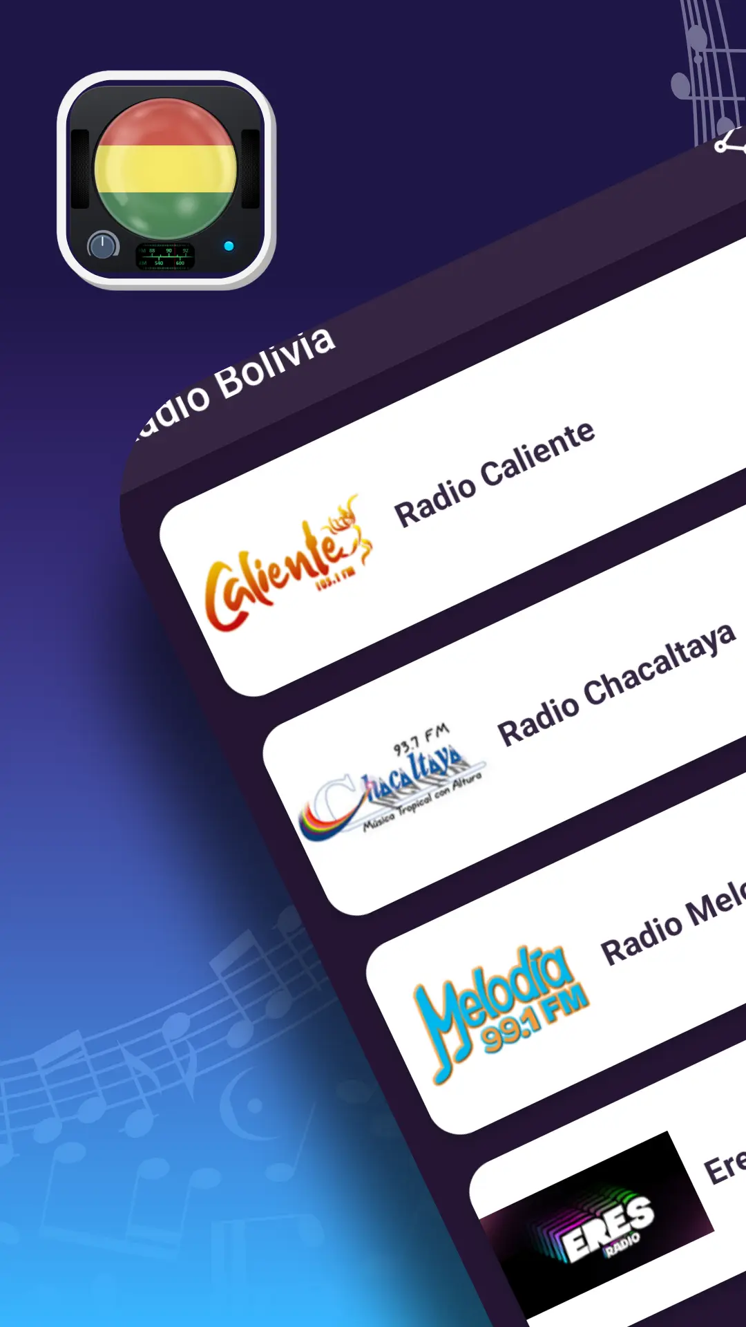 Captura de pantalla de Radio Bolivia FM y AM en Vivo