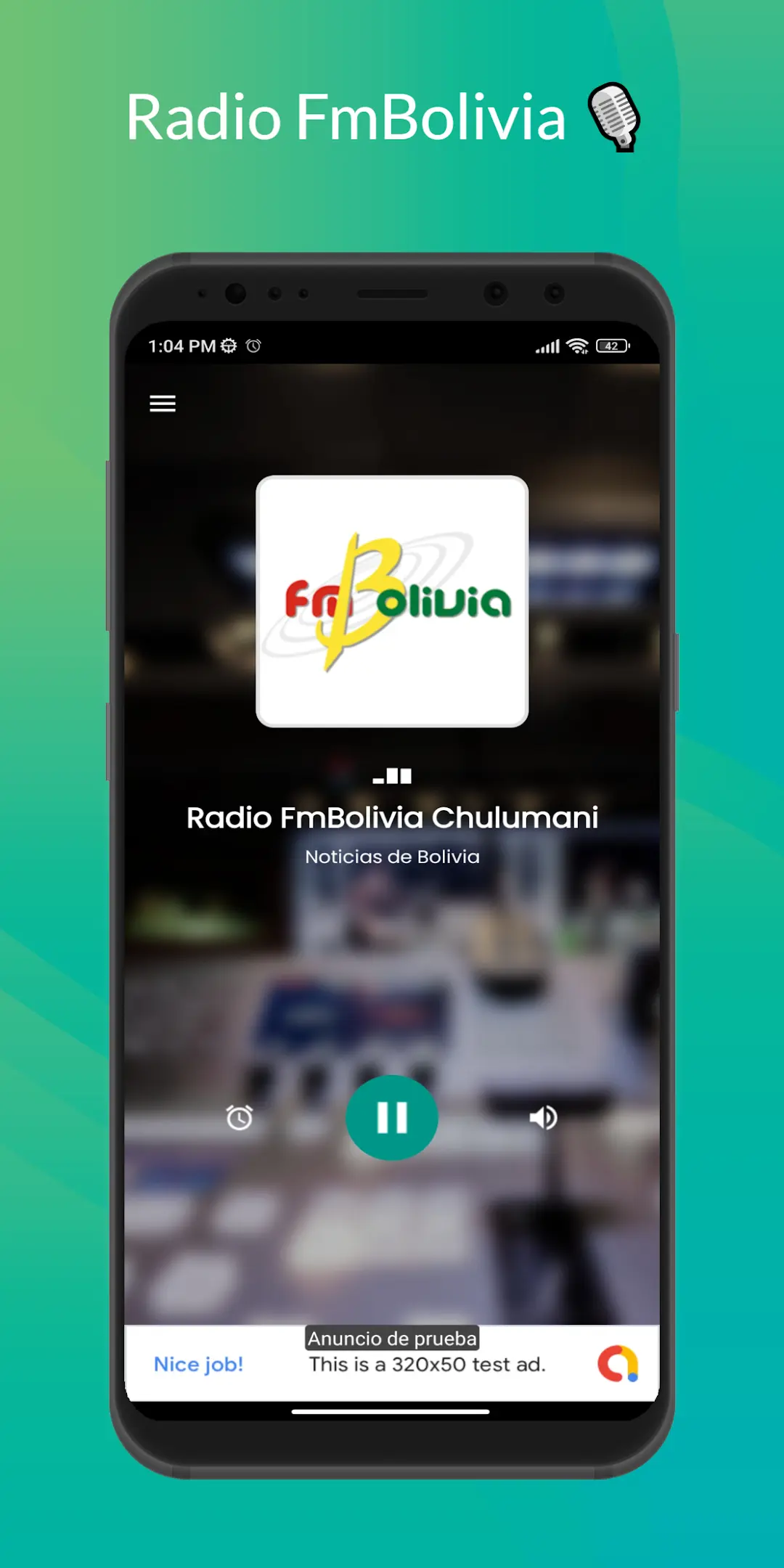 Captura de pantalla de Radio FM Bolivia Chulumani