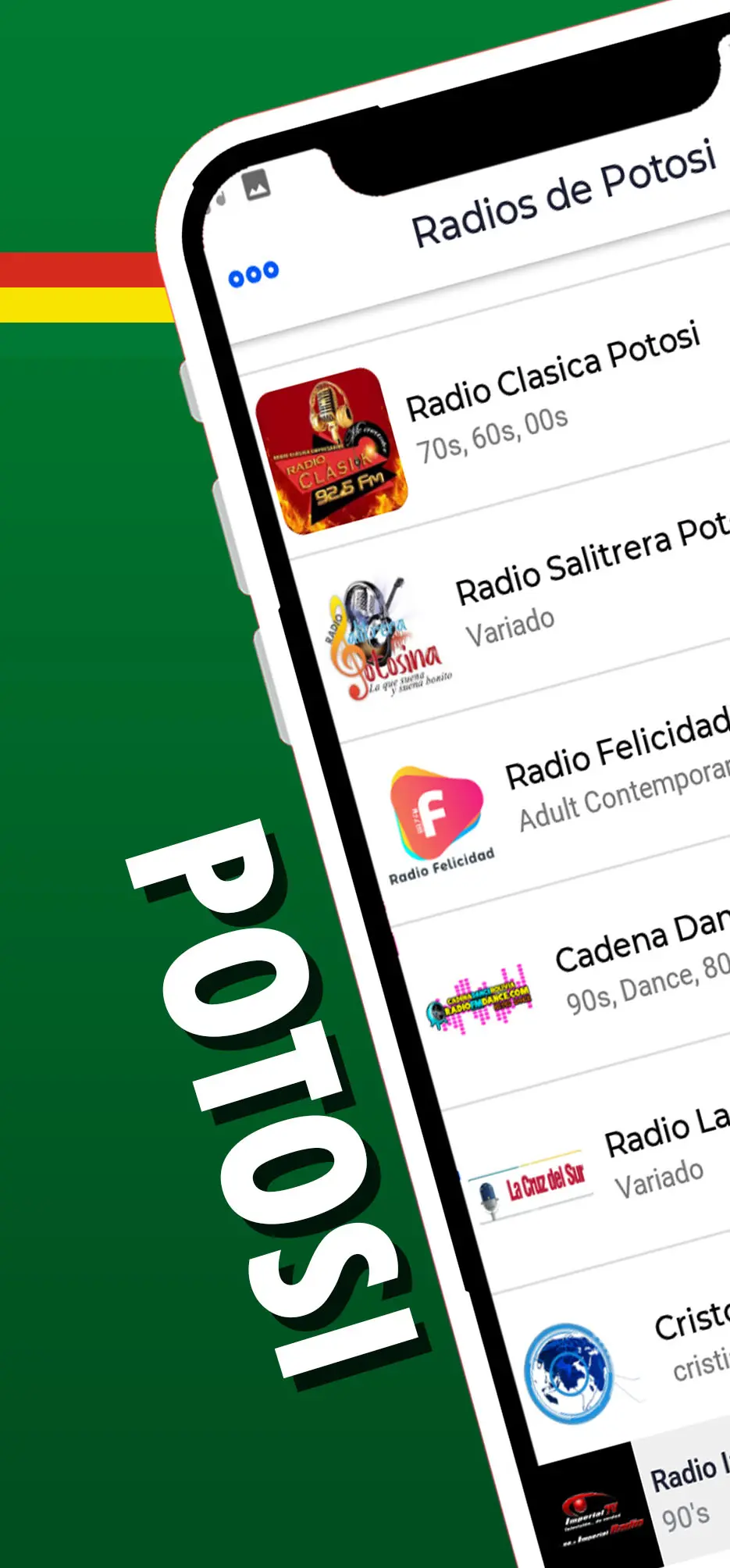Captura de pantalla de Radios de Potosi Bolivia