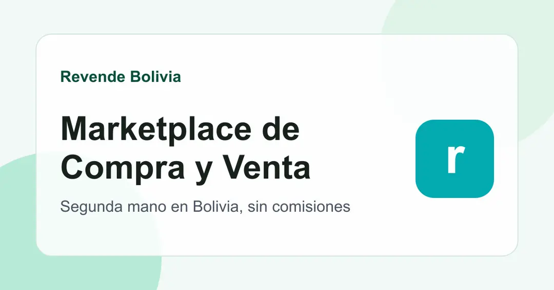 Captura de pantalla de Revende Bolivia