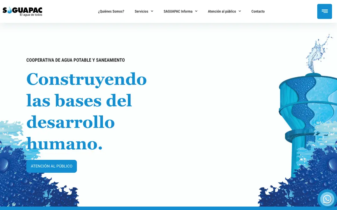 Captura de pantalla de SAGUAPAC
