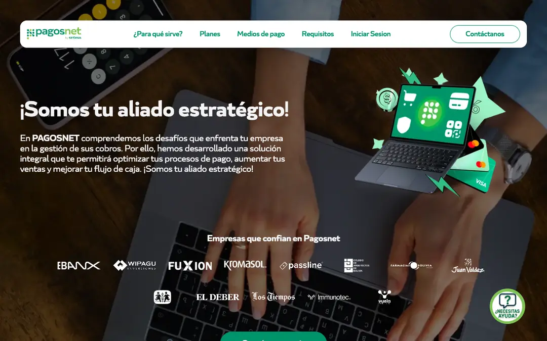 Captura de pantalla de Síntesis / PagosNet