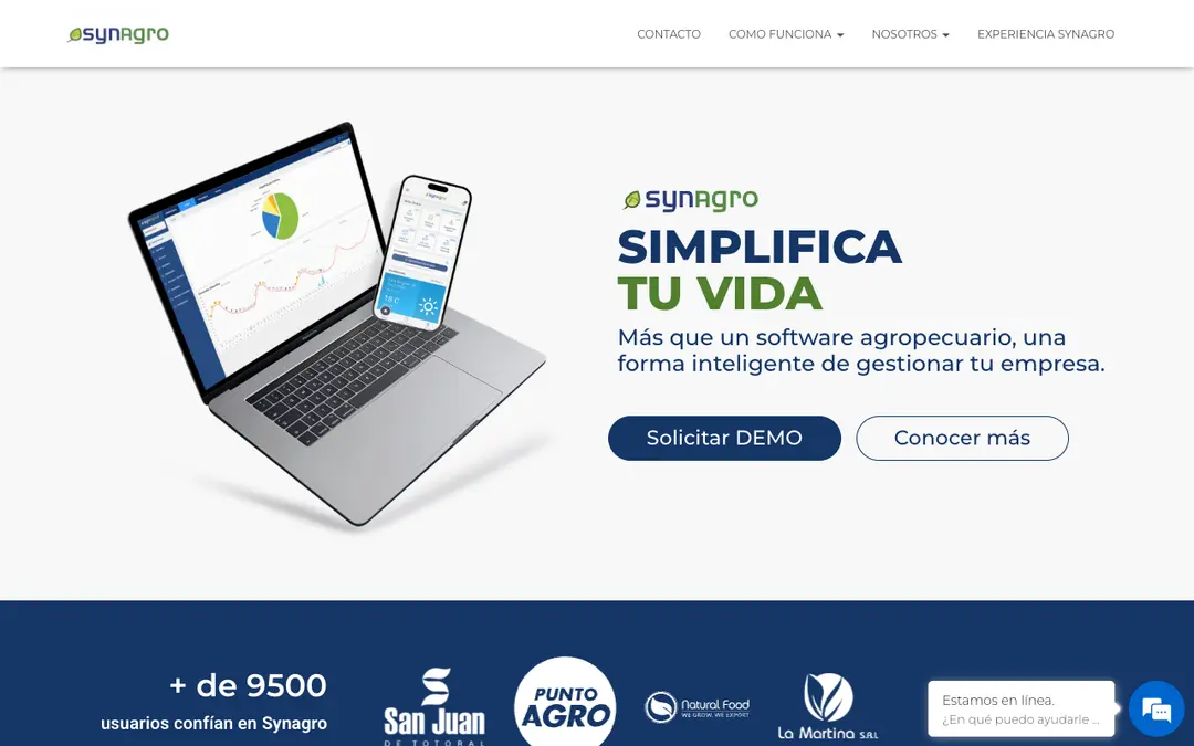 Captura de pantalla de SYNAgro