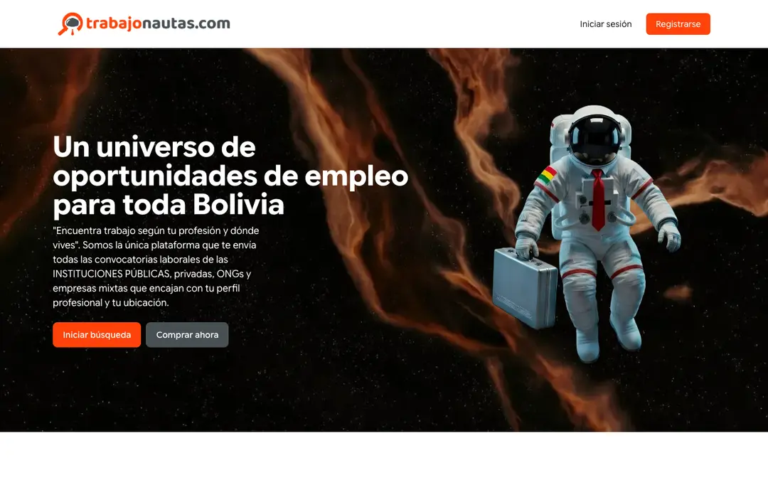 Captura de pantalla de Trabajonautas