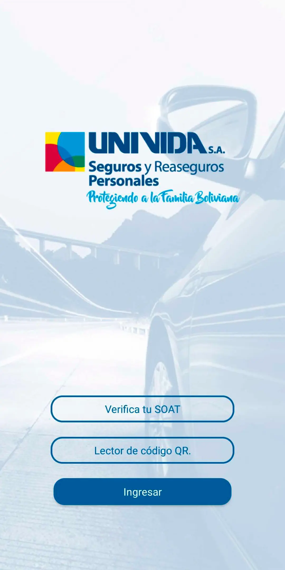 Captura de pantalla de UNIVida SOAT