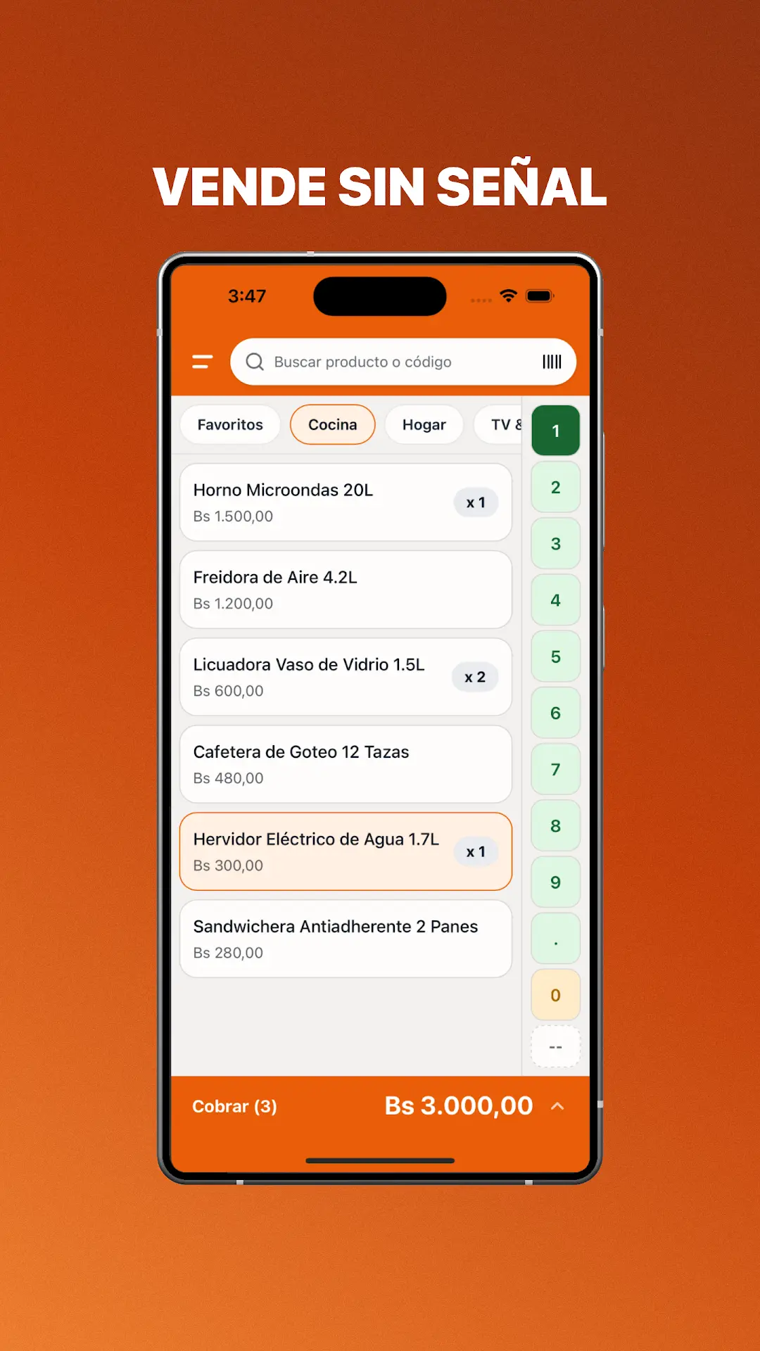 Captura de pantalla de Vendis: Punto Venta Offline