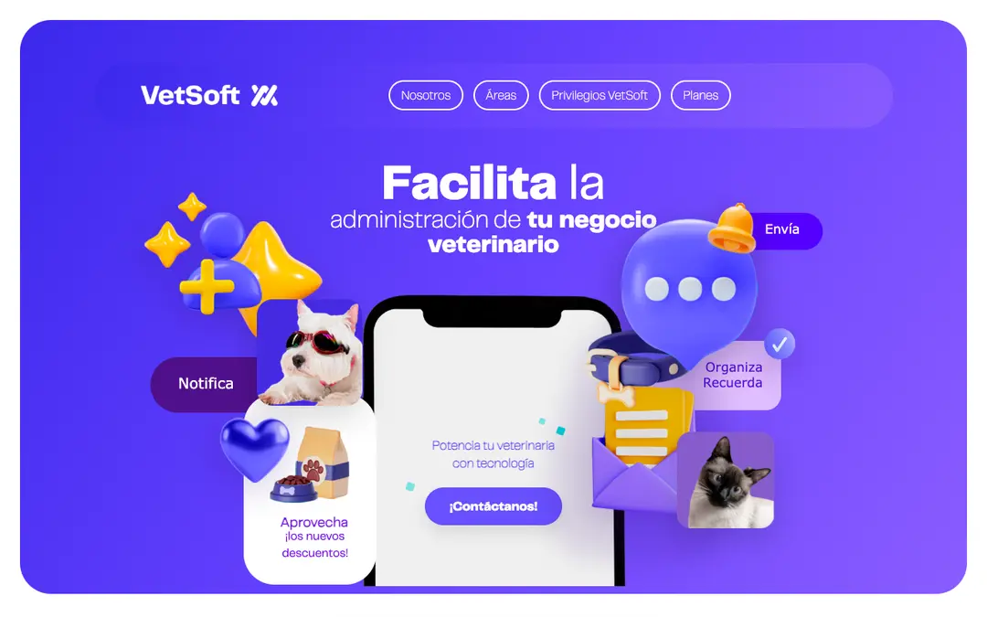 Captura de pantalla de VetSoft.AI